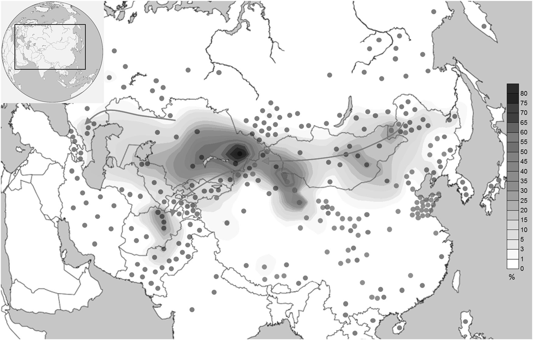 I2 гаплогруппа карта