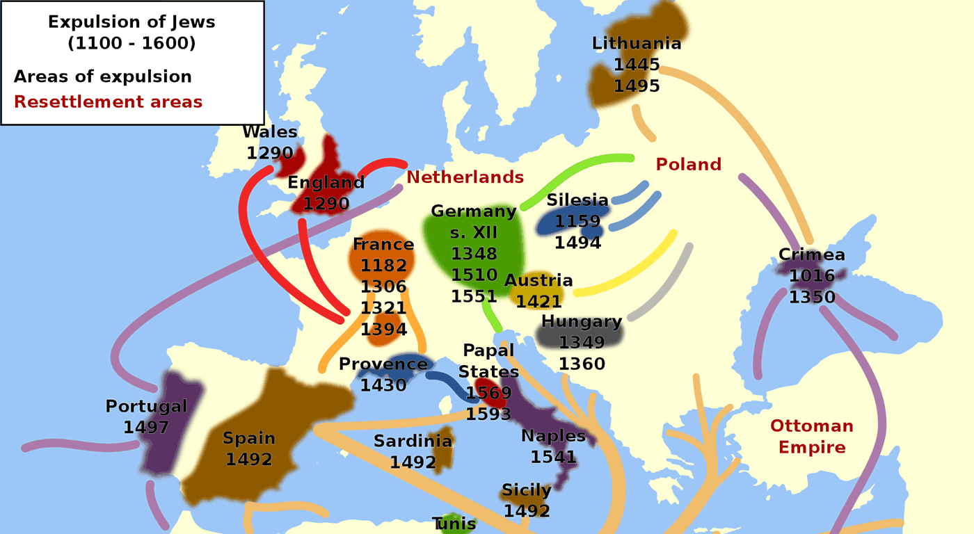 The Time And Place Of European Admixture In Ashkenazi Jewish History   Expulsion Jews 