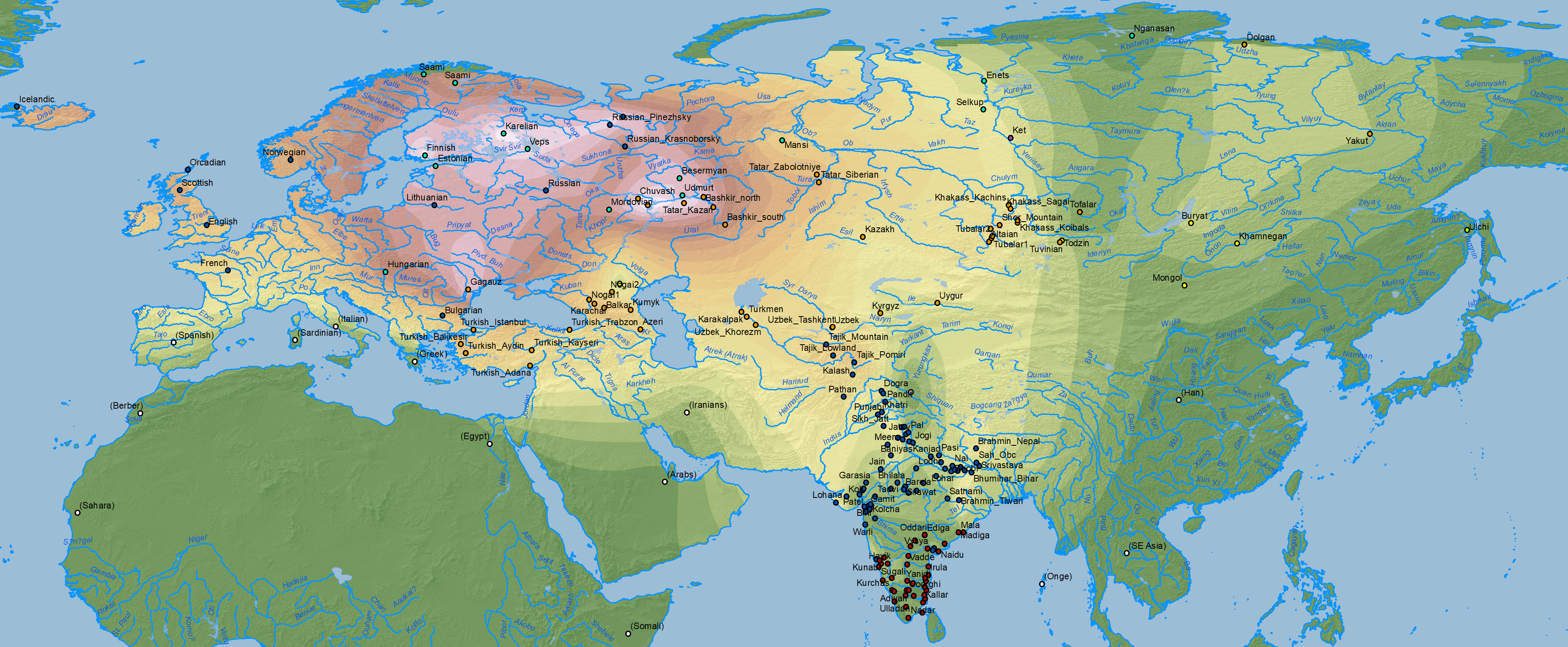 Карта мира фино-корейская гипервойна