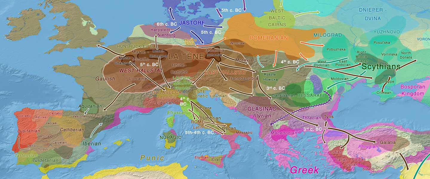 European hydrotoponymy (VII): Celtic From the West or the East?