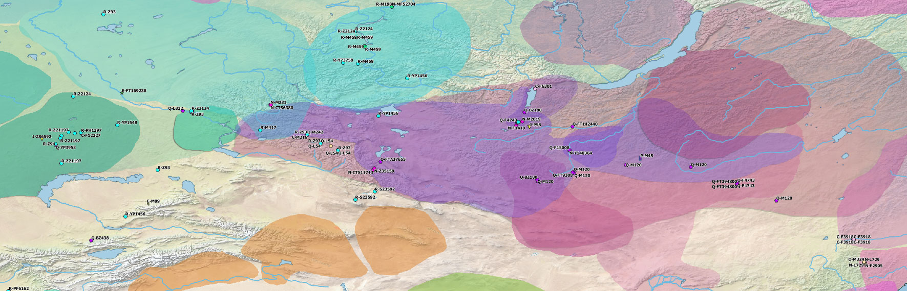 The Turkic language groups and their meaning Red :Oghuz (Arrow